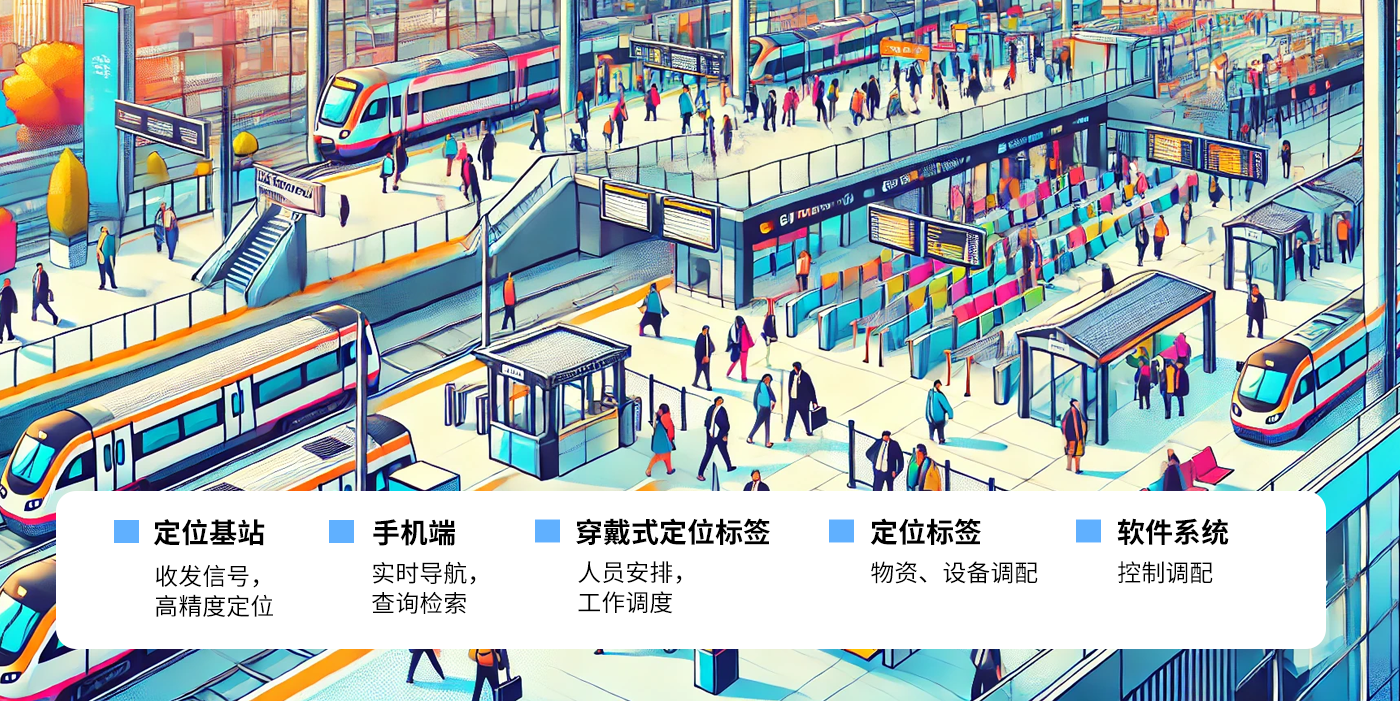 Transportation hub-uwb transportation positioning system, airport communication uwb wireless positioning intelligent transportation hub solution